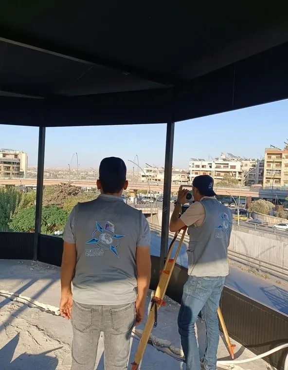قياس على سطح البناء قبل الدراسة الإنشائية